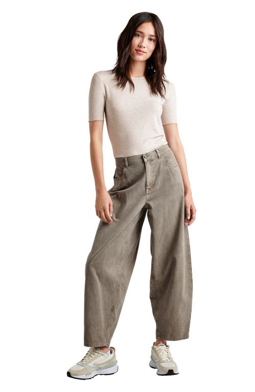 Splendid Carson Barrel Leg Pants In Brown