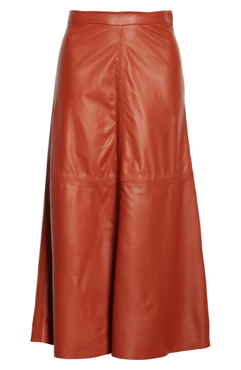 Rachel Comey Content Leather Skirt, Alternate, color,