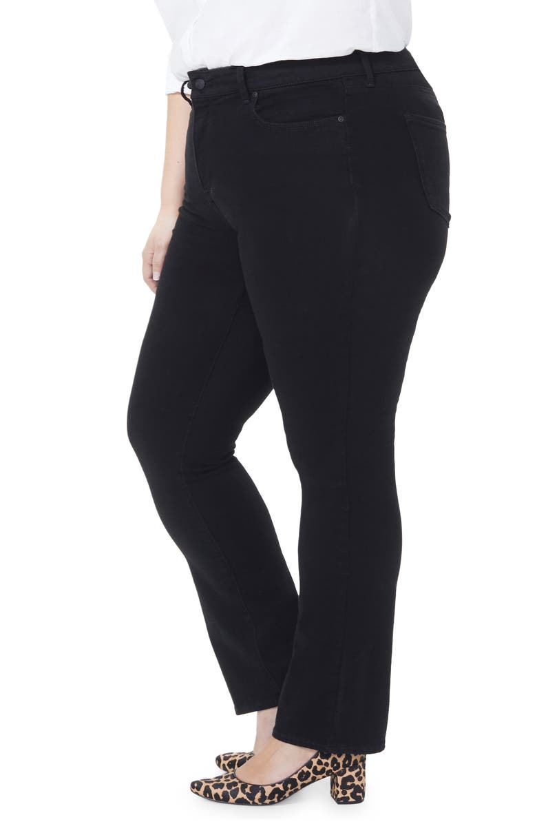 NYDJ Marilyn Straight Leg Jeans, Alternate, color, Black