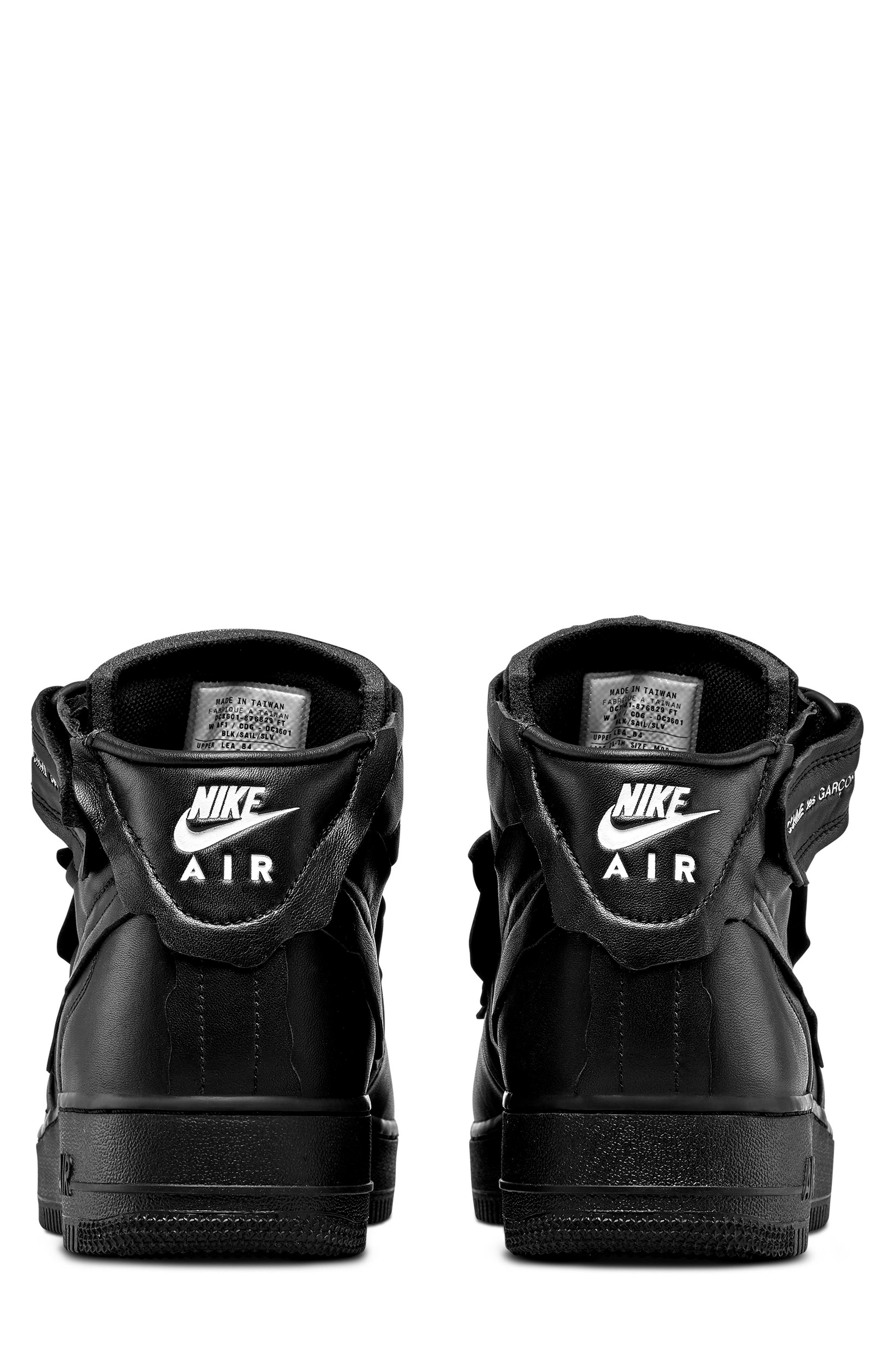 Comme des Garçons x Nike Air Force 1 Mid Sneaker, Alternate, color, 