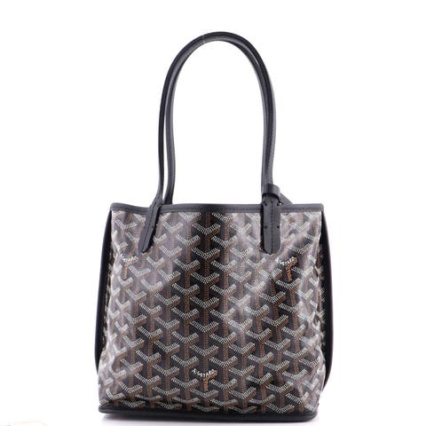 Anjou Reversible Tote Coated Canvas Mini