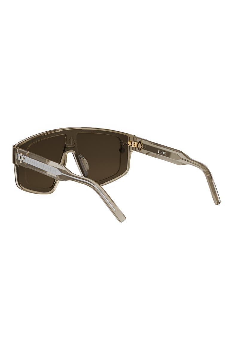 CD Diamond M1U Mask Sunglasses, Alternate, color, SHINY BEIGE / BROWN