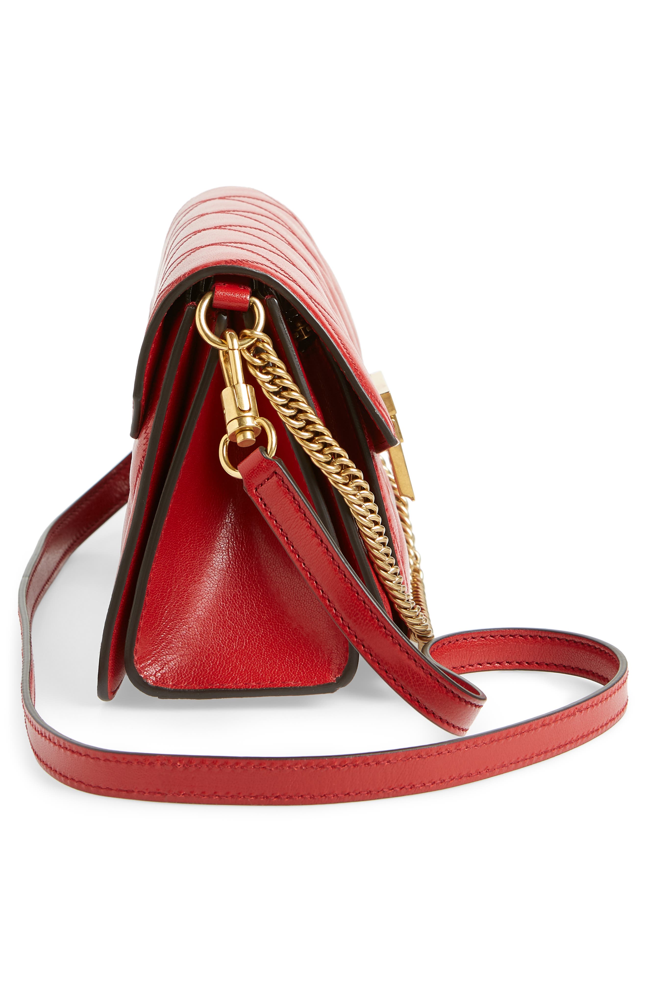 Givenchy Small GV3 Diamond Quilted Leather Crossbody Bag, Alternate, color, 