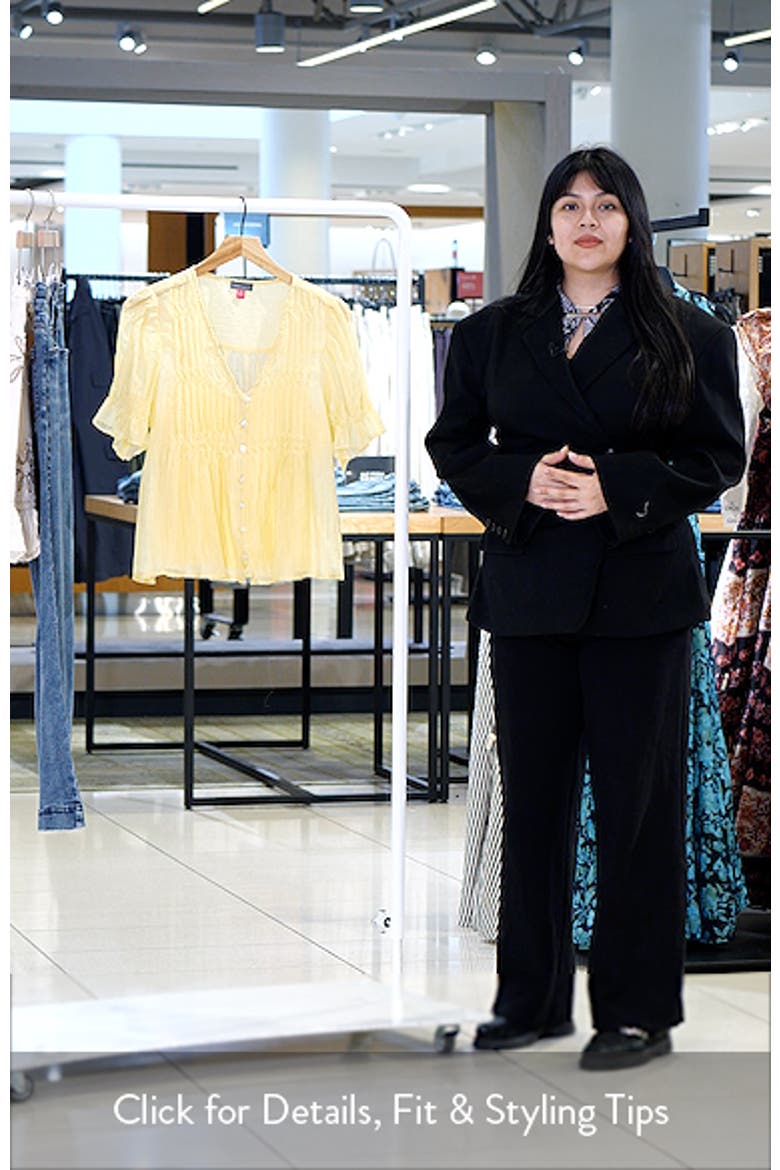 Pintuck Chiffon Top video