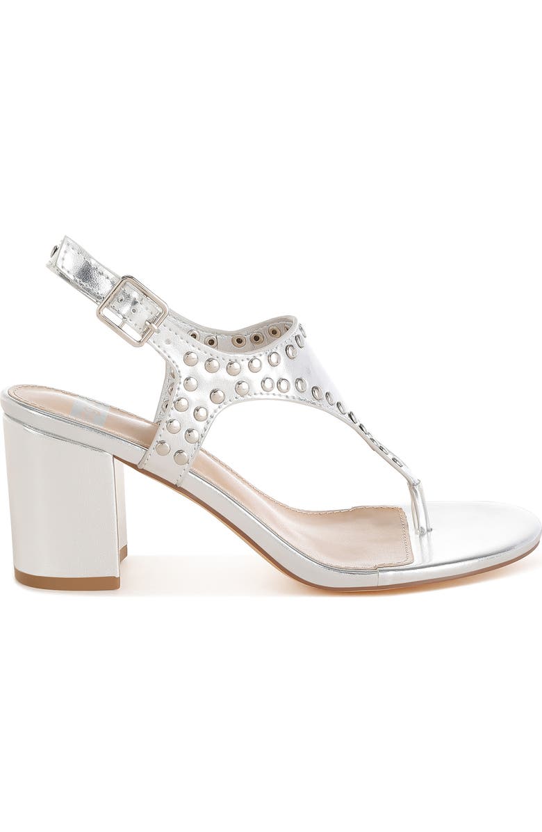 Rag & Co Chan Studded Sandal, Alternate, color, Silver