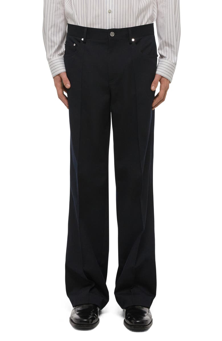 Helmut Lang Five-Pocket Gabardine Dress Pants, Main, color, Black