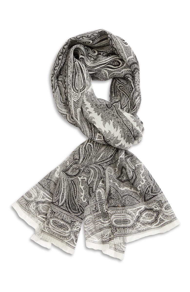 Etro Sciarpa Delhy Silk Scarf, Alternate, color, 