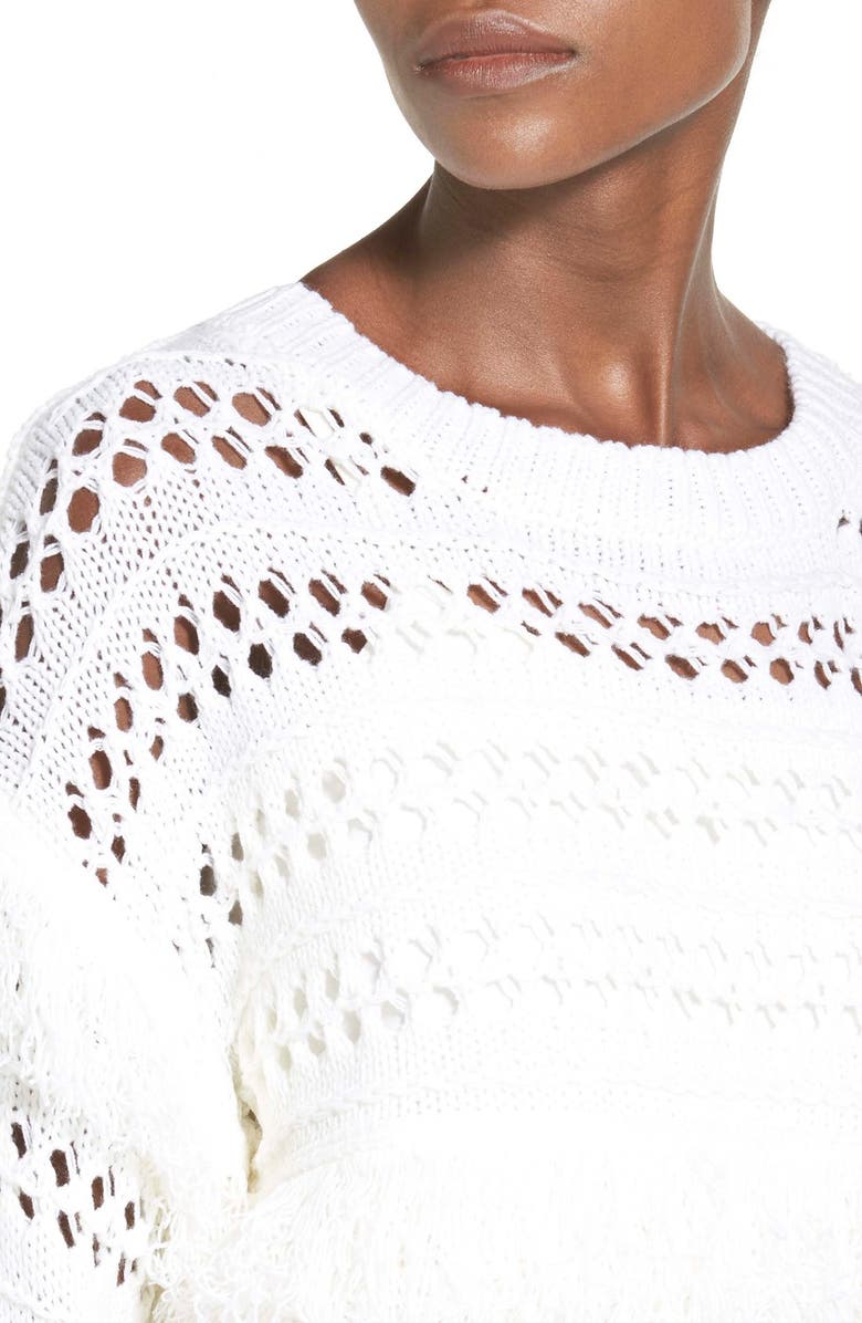 J.O.A. Openwork Pullover, Alternate, color,