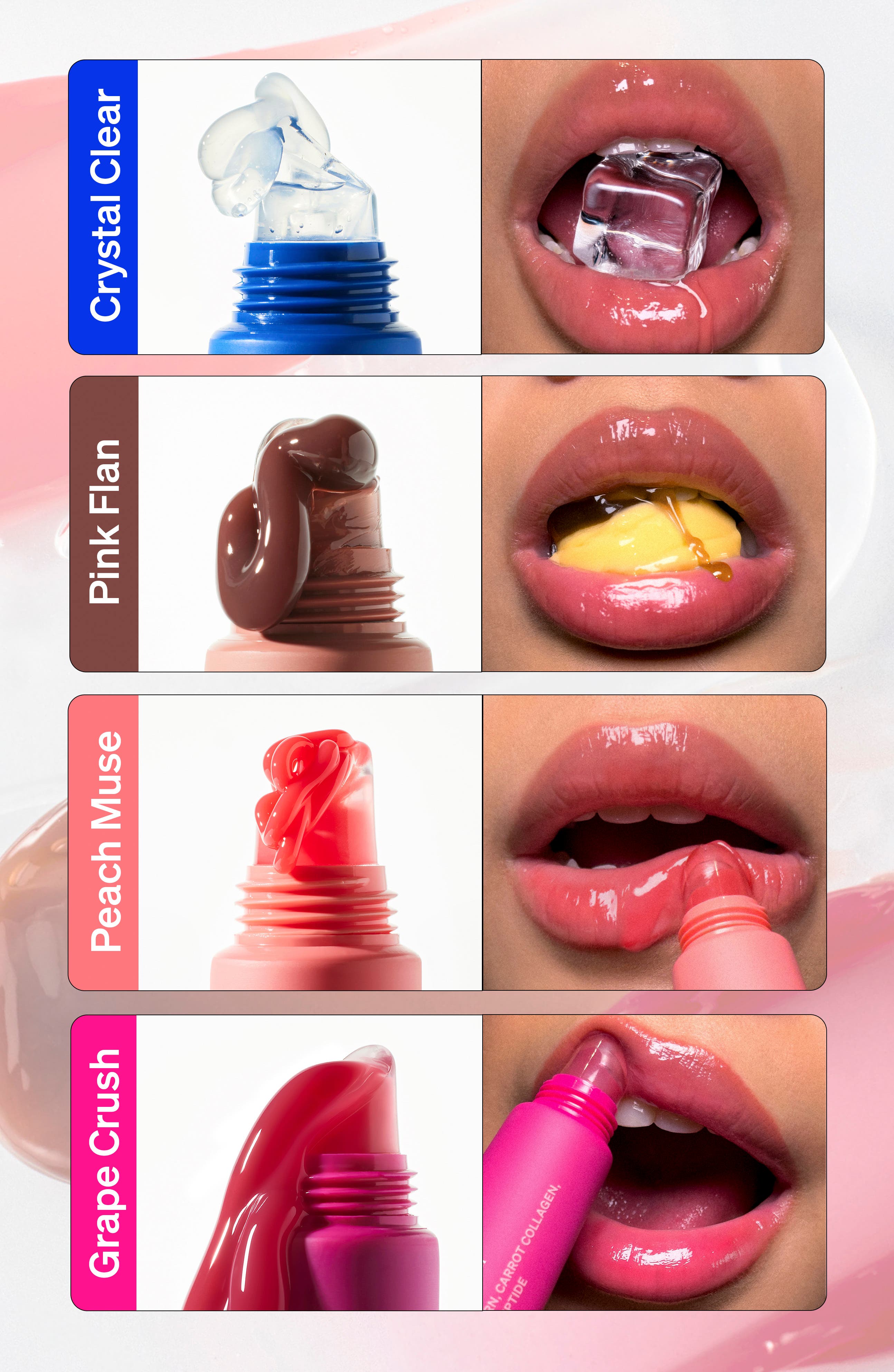 KNEMO Liplock Flavor Pack 4-Piece Jelly Serum Set $72 Value