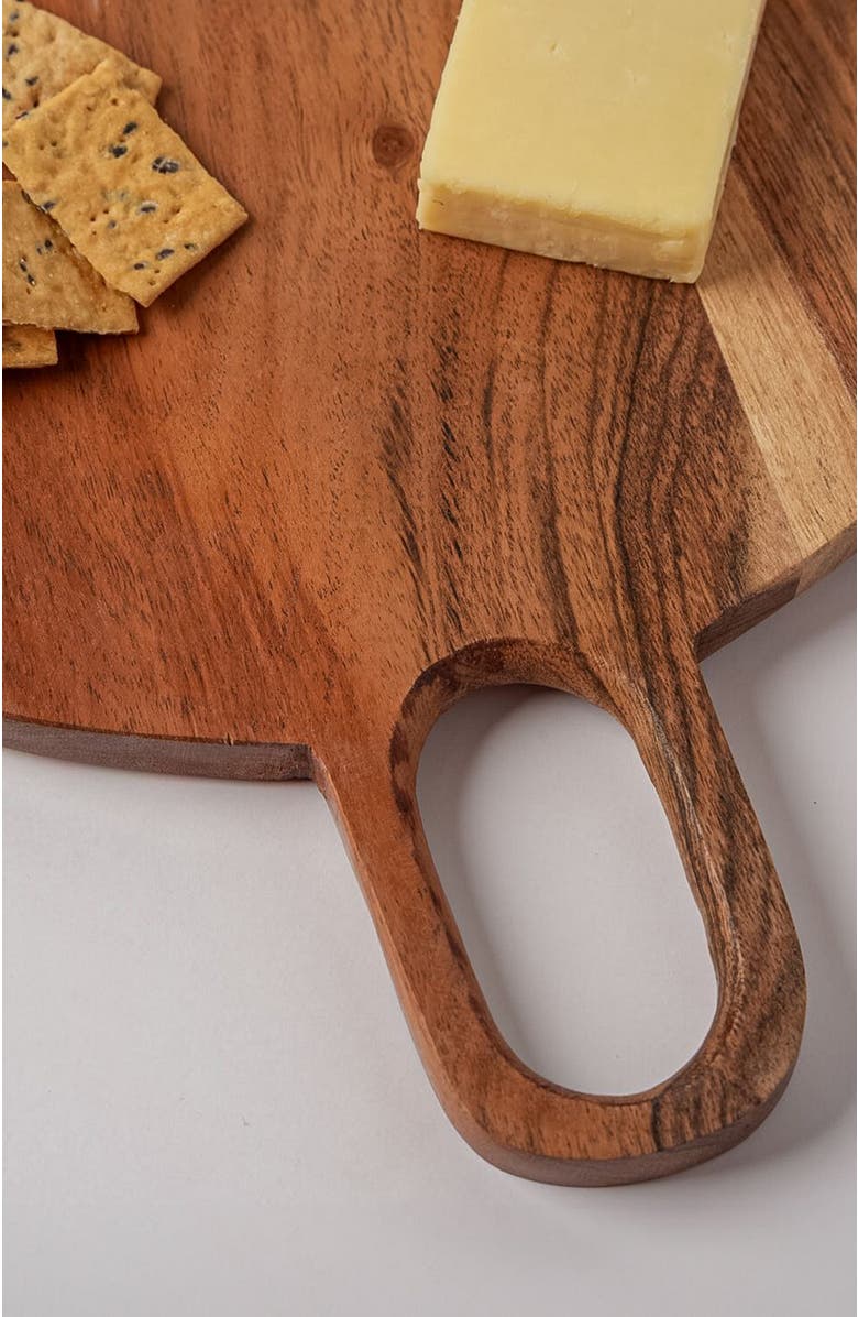 Verve Culture Acacia Circle Serving Board, Alternate, color, Brown