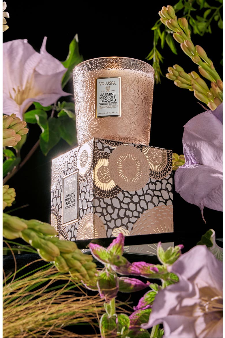 Jasmine Midnight Blooms Boxed Classic Candle, Alternate, color, JASMINE MIDNIGHT BLOOMS