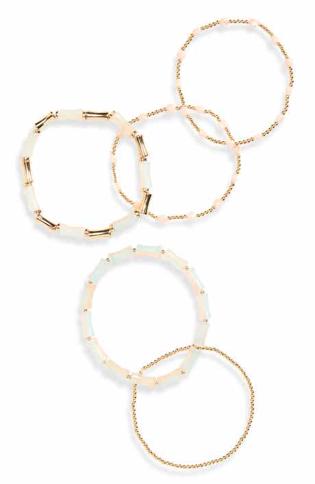 NORDSTROM RACK Set of 5 Beaded Stretch Bracelets