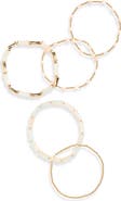 NORDSTROM RACK Set of 5 Beaded Stretch Bracelets