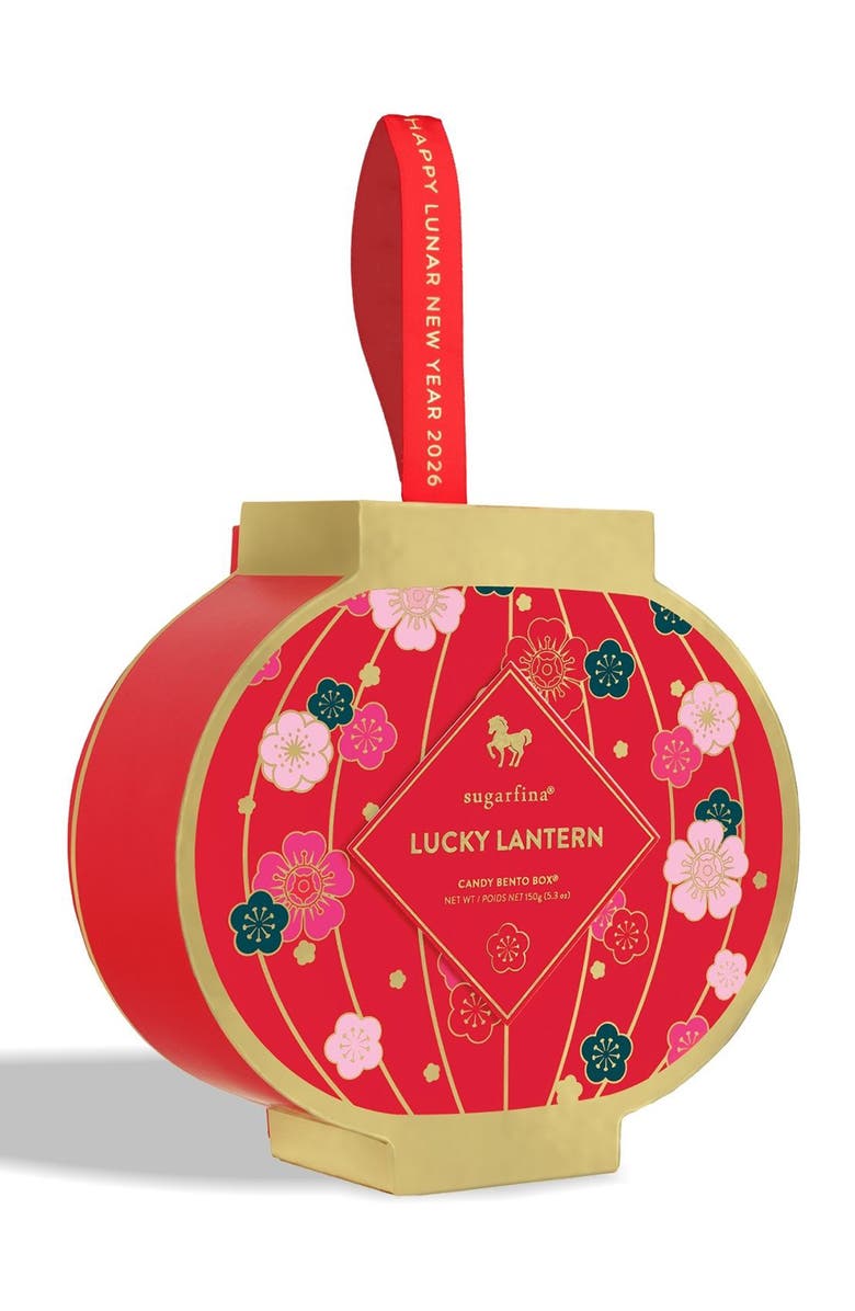 sugarfina Lucky Lantern 2-Piece Candy Bento Box, Alternate, color, Red Multi