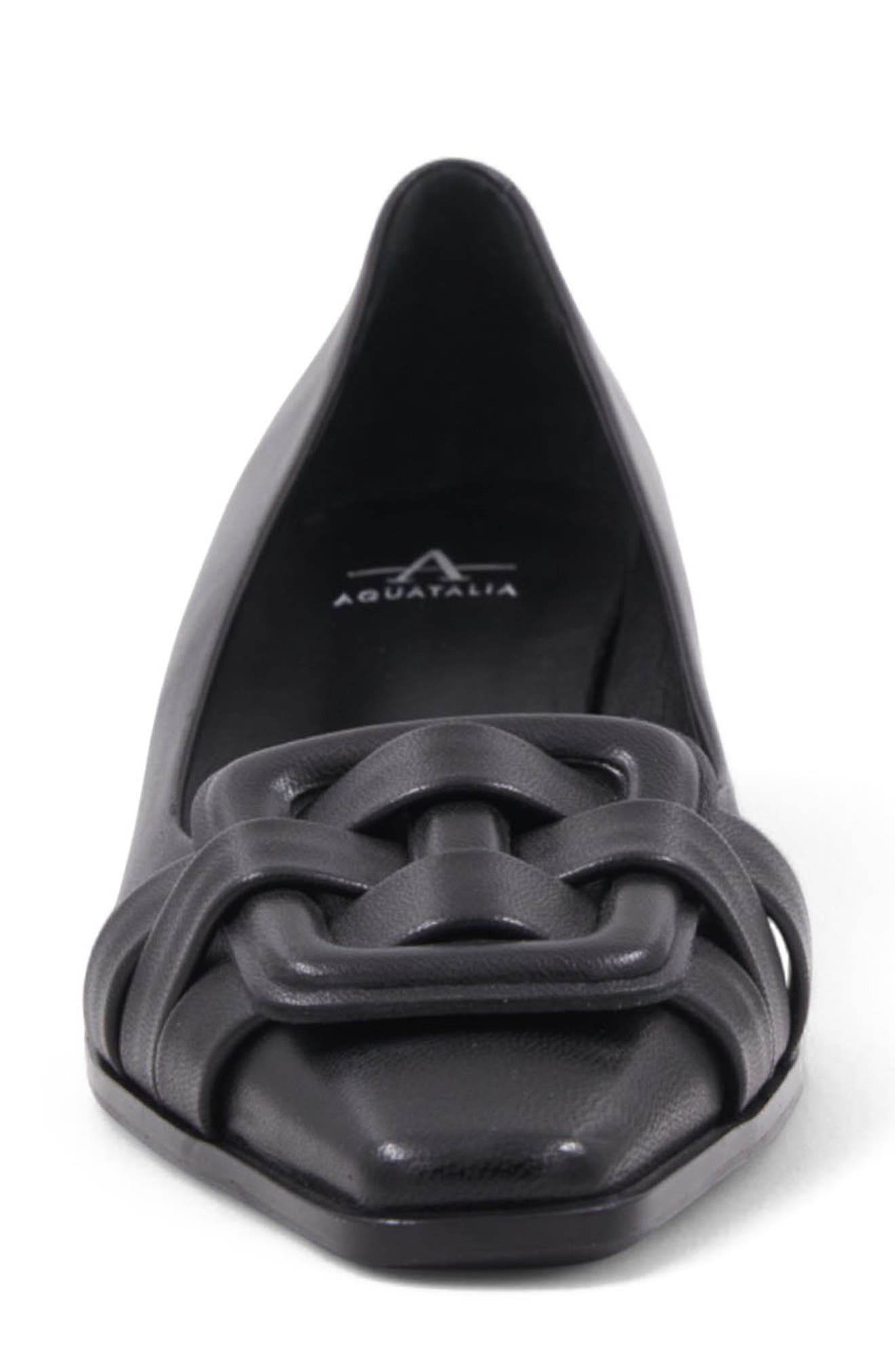 Aquatalia Aloha Pump, Alternate, color, Black Leather