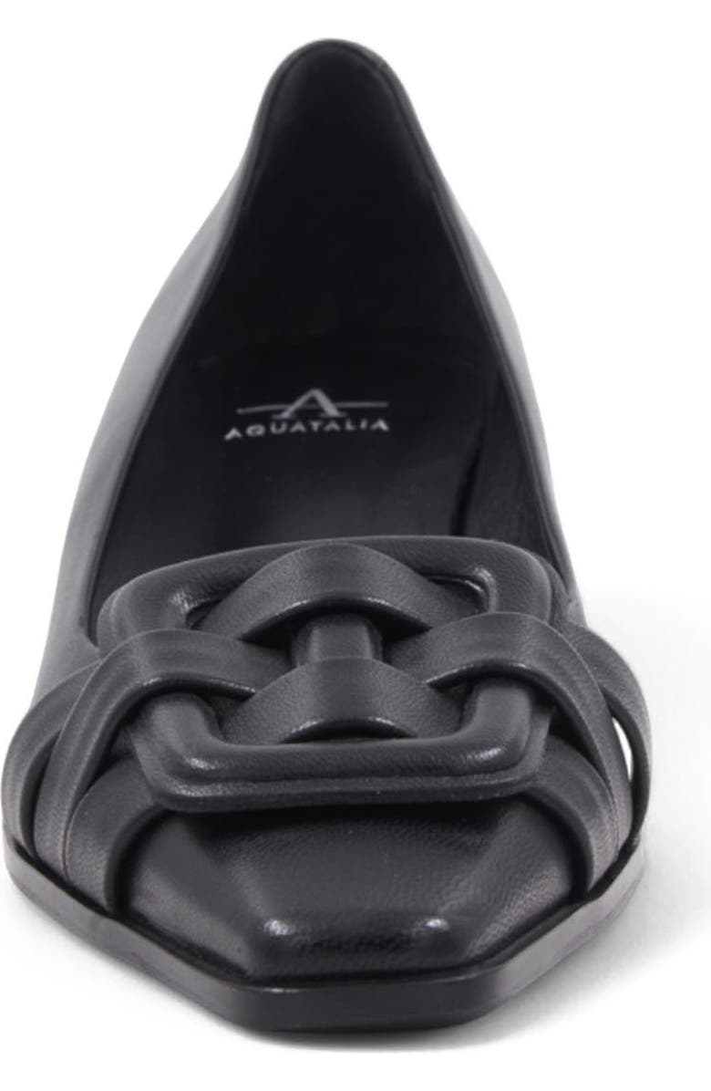 Aquatalia Aloha Pump, Alternate, color, Black Leather