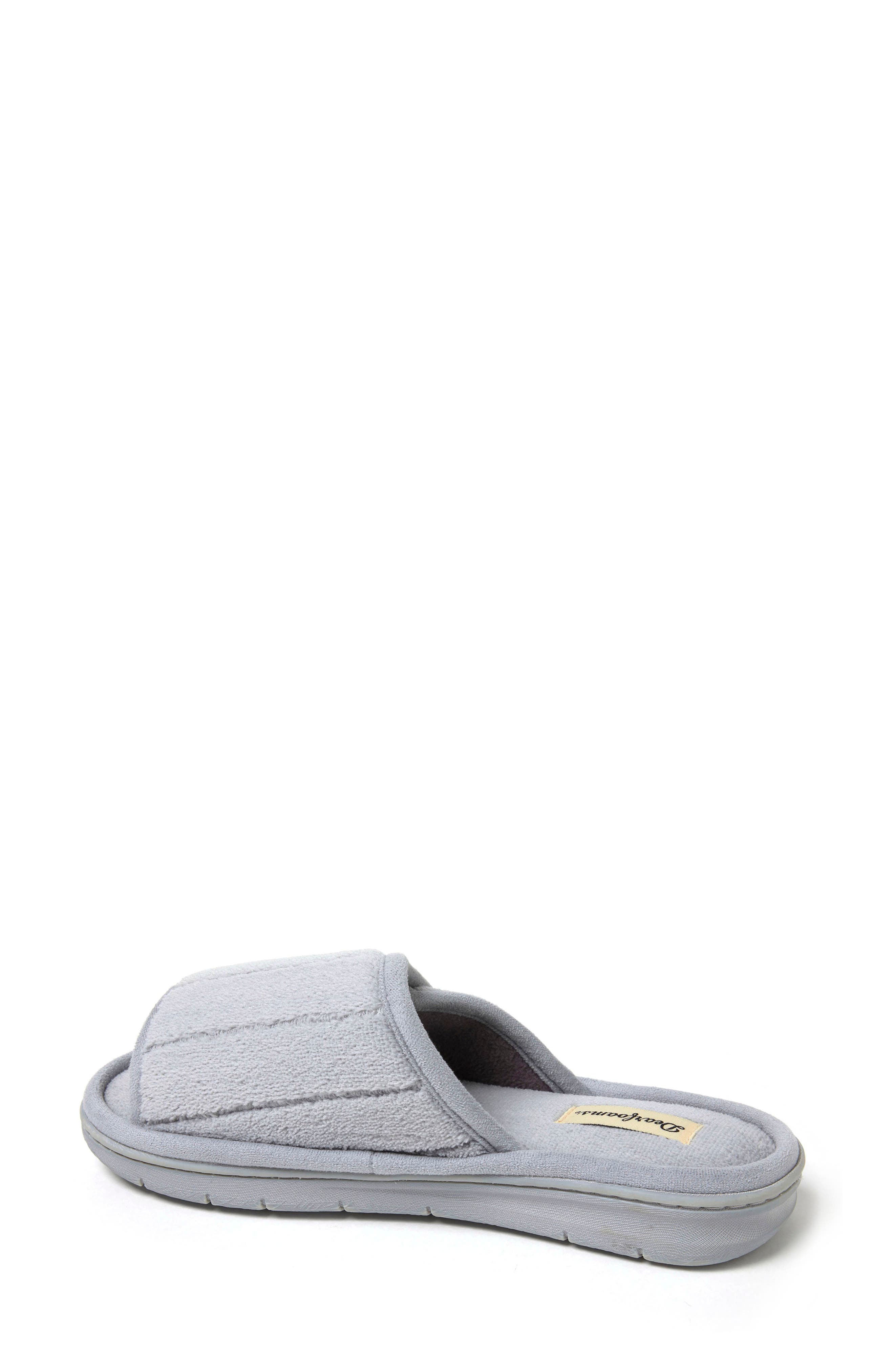 Mickey Terry Adjustable Shower Slide Slipper, Alternate, color, SLEET