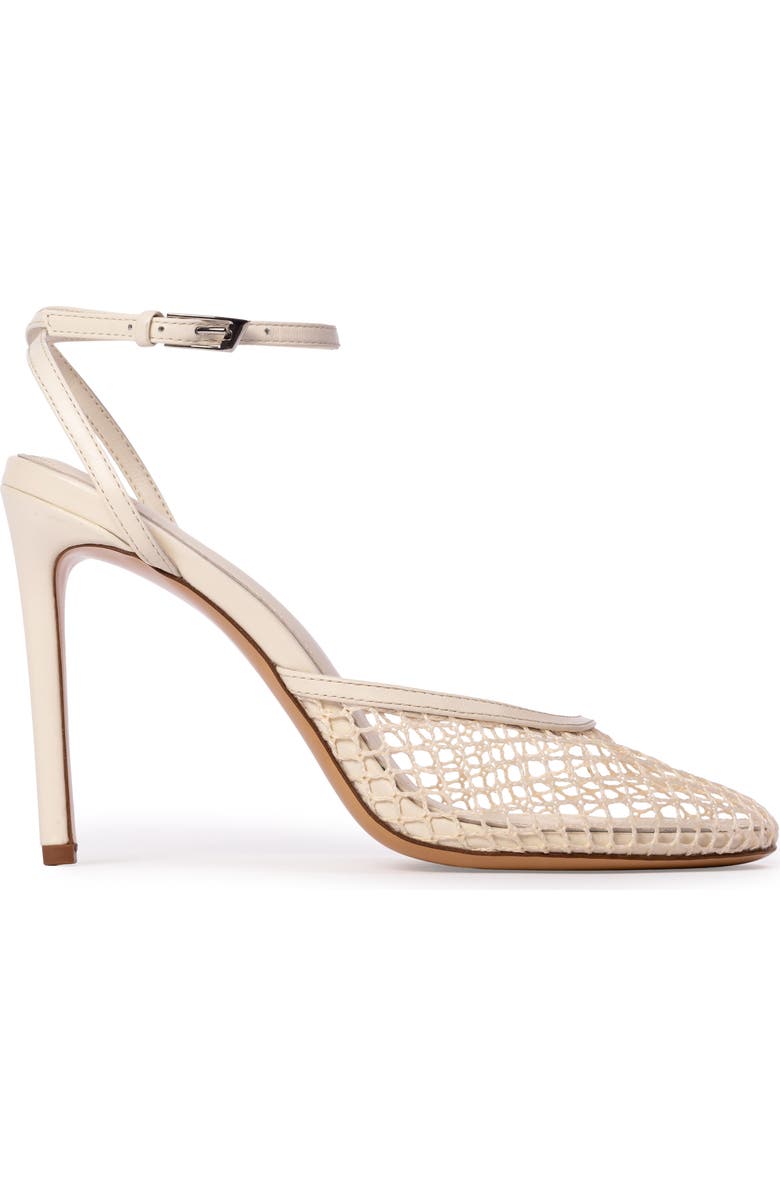 BLACK SUEDE STUDIO Millie Ankle Strap Pump, Alternate, color, Coconut Mesh