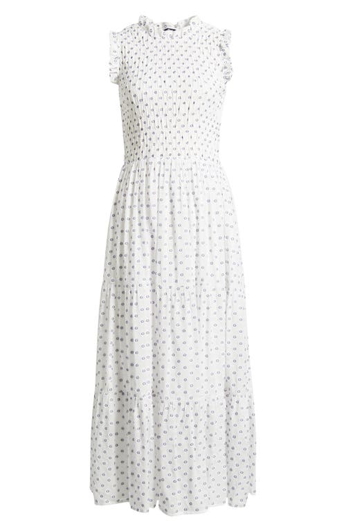 Hatley Navy Spots Maxi Dress In White