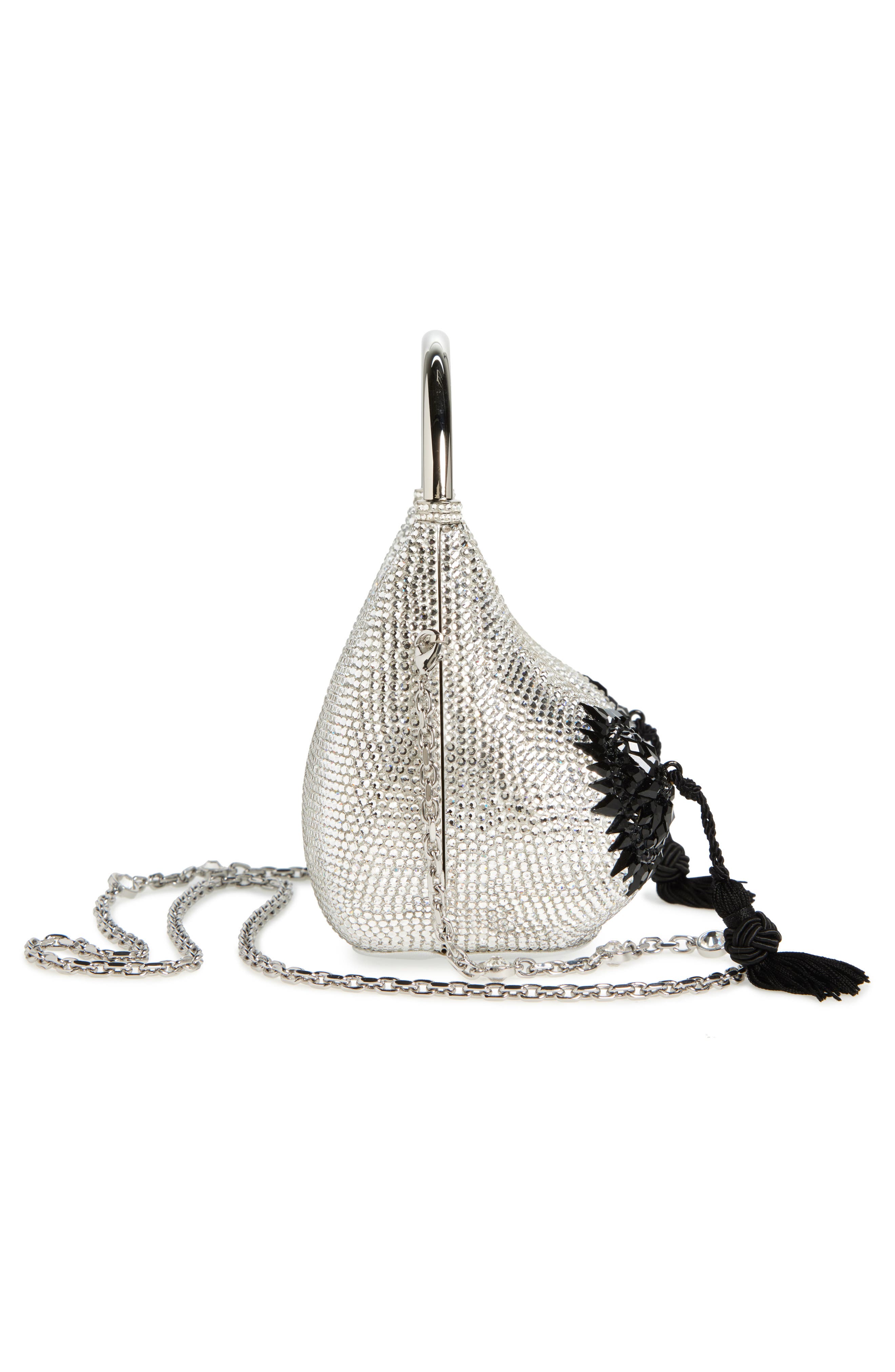 JUDITH LEIBER COUTURE Bust Pasties Crystal Embellished Top Handle Bag, Alternate, color, 