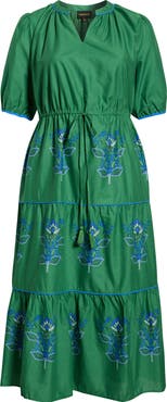 SUGARLIPS Meridy Floral Midi Dress