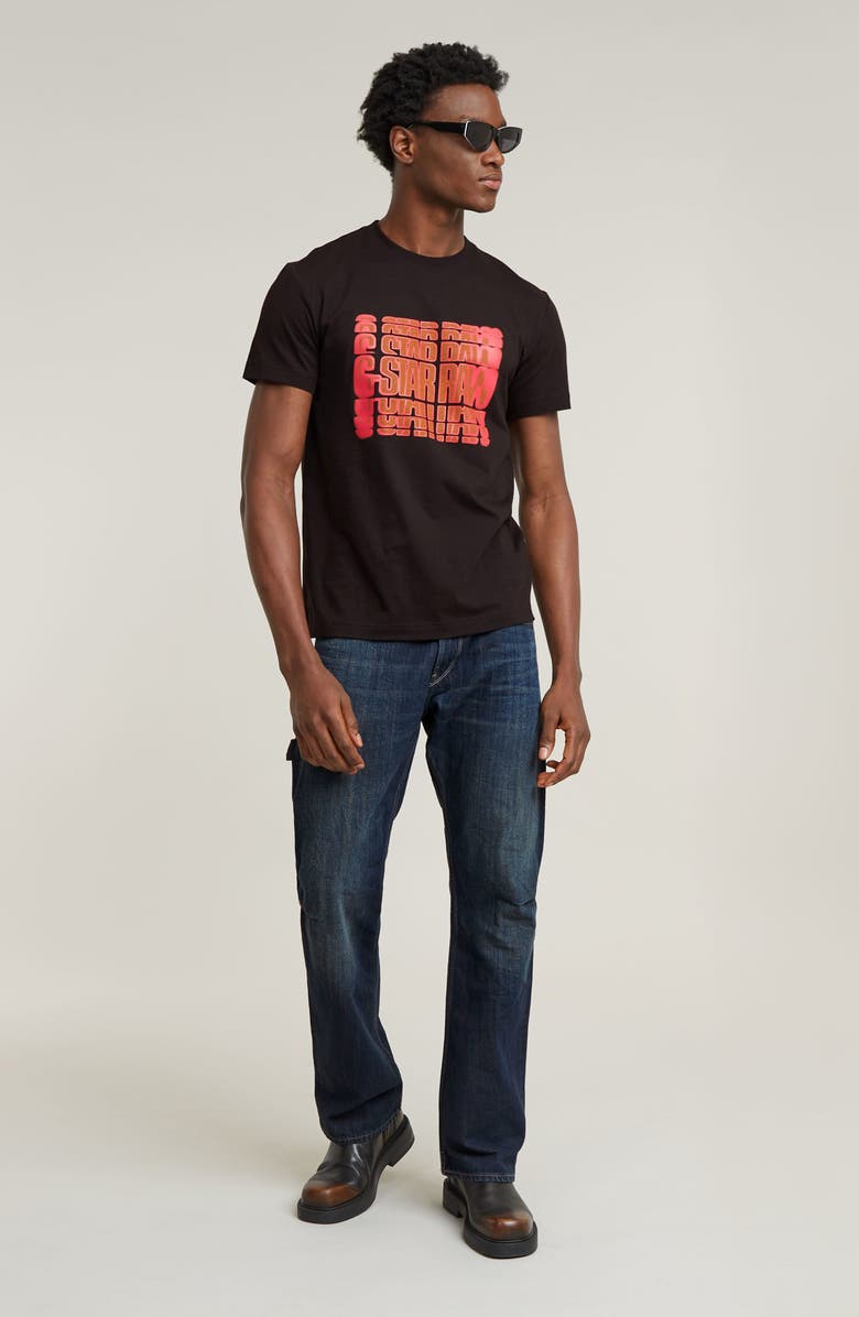 G-STAR Gradient Logo Organic Cotton T-Shirt, Alternate, color, 