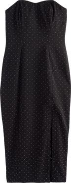 NEXT Hotfix Diamanté Strapless Midi Dress