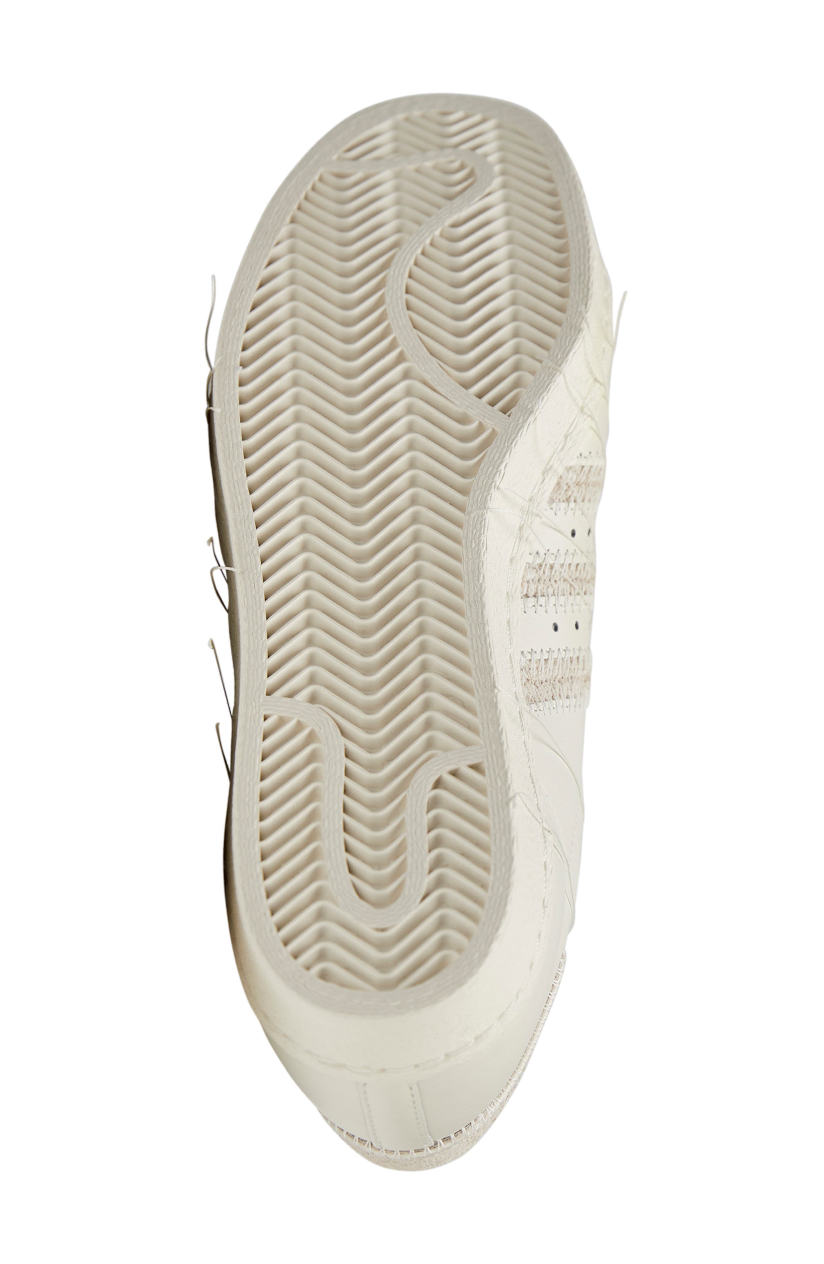 adidas Superstar Sneaker, Alternate, color, Off White/White/ White