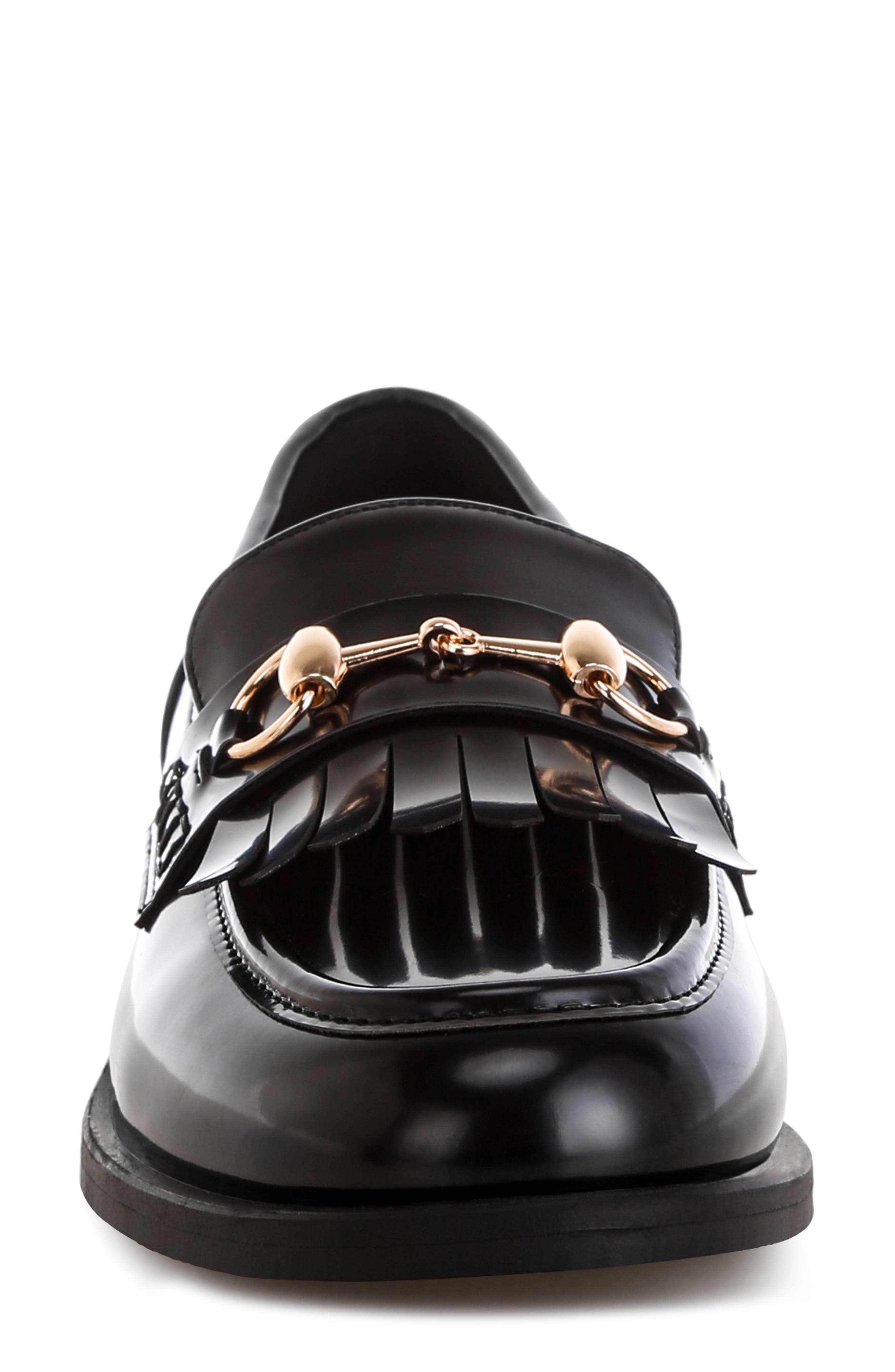 LONDON RAG Marbin Bit Kiltie Loafer, Alternate, color, Black