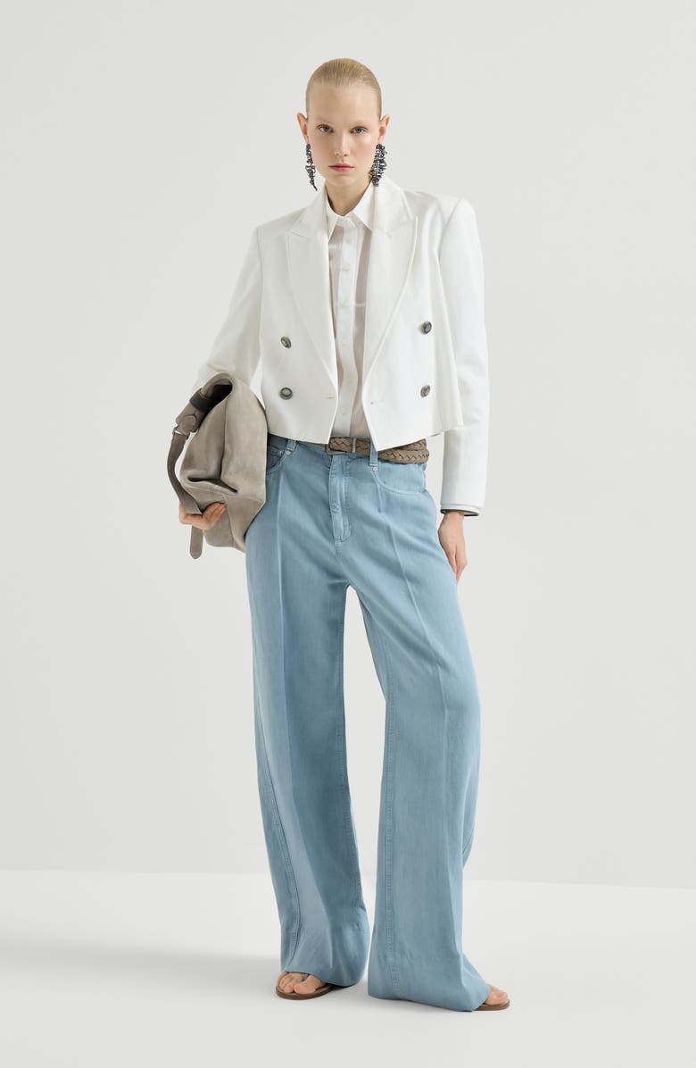 Brunello Cucinelli Loose trousers, Alternate, color, Denim