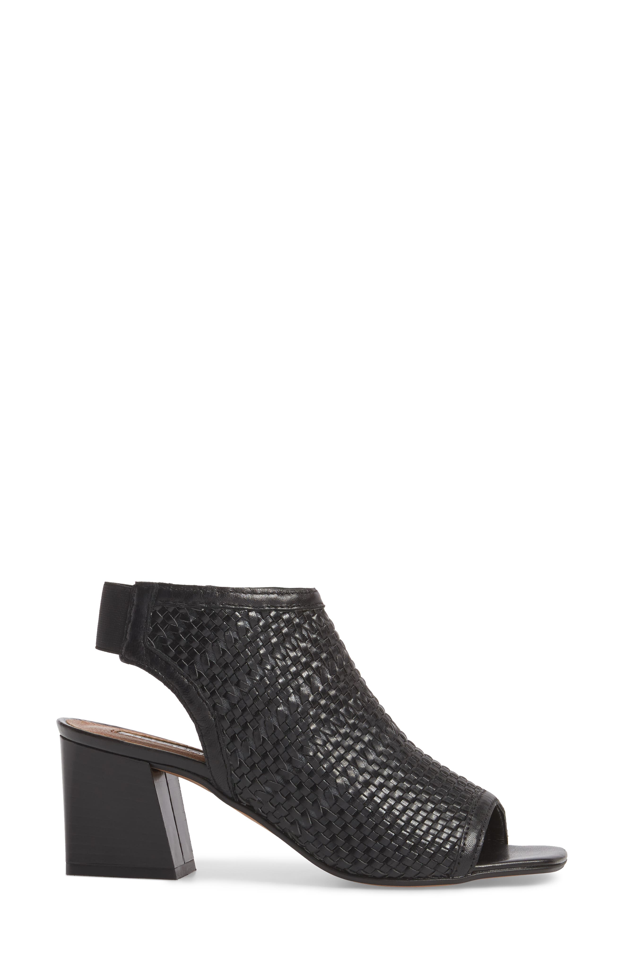 Topshop Nifty Woven Flared Heel Sandal, Alternate, color, 