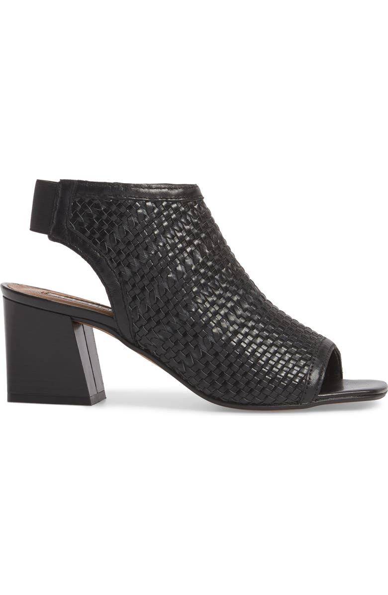 Topshop Nifty Woven Flared Heel Sandal, Alternate, color,