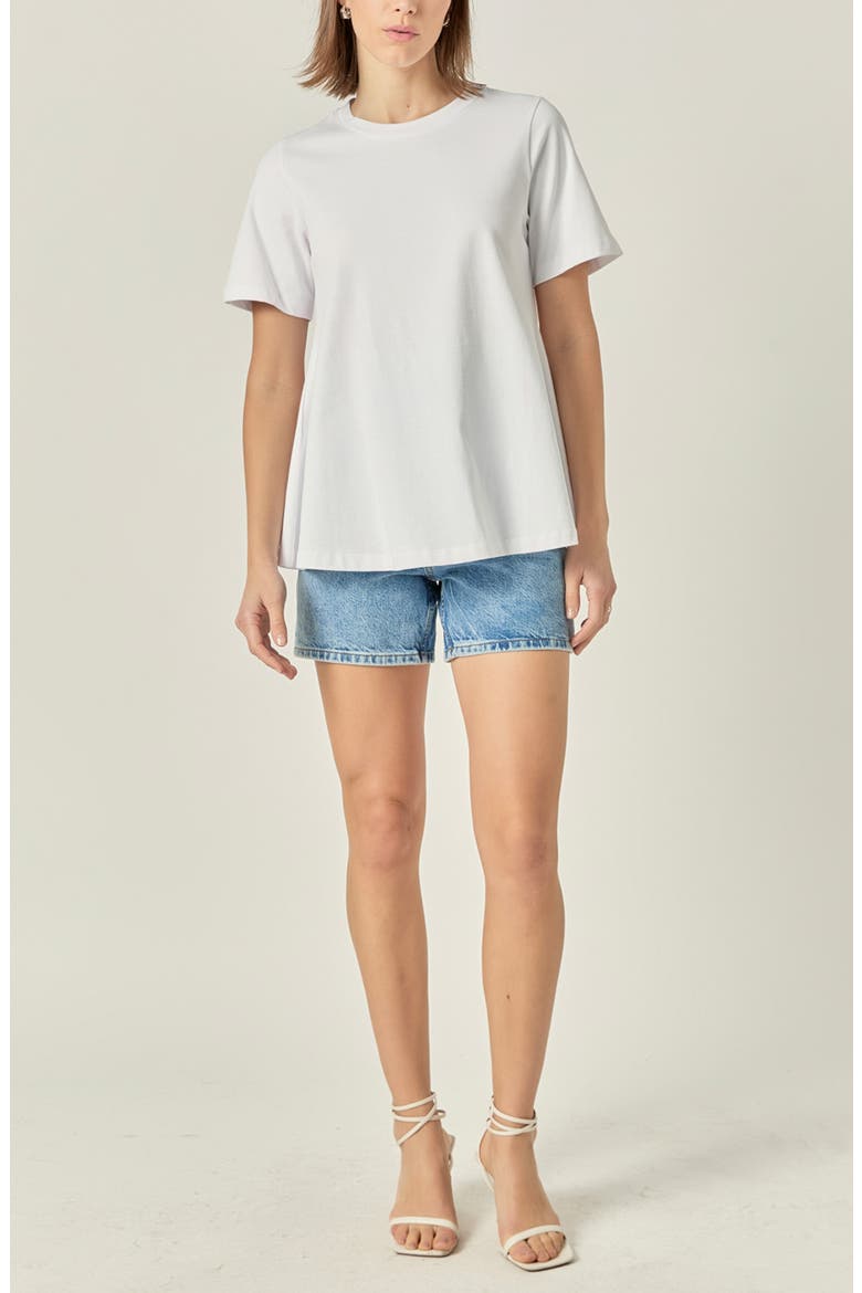 Flared T-Shirt, Alternate, color, WHITE