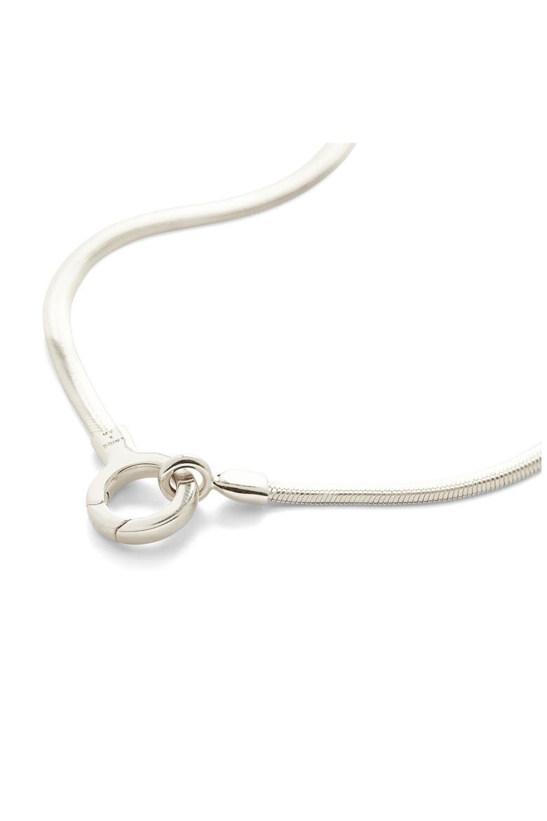 Snake Chain Necklace, Alternate, color, STERLING SILVER
