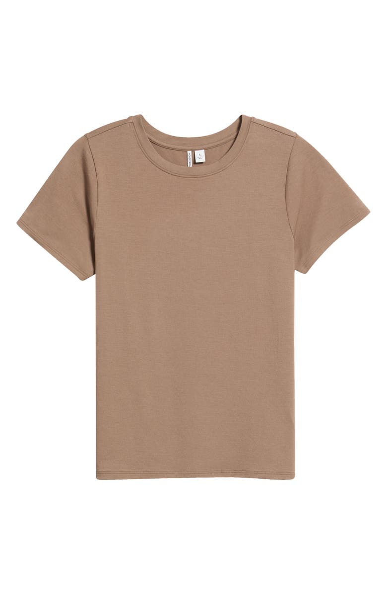 Nordstrom Pima Cotton Blend Crewneck T-Shirt, Main, color, Brown Lentil