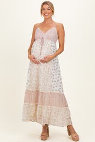 PinkBlush Mixed Floral Maxi Dress