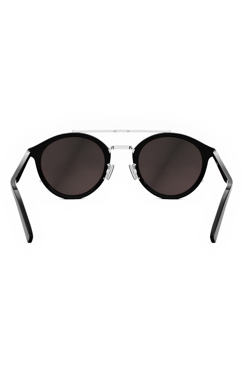 DIOR 'DiorBlackSuit R7U 50mm Round Sunglasses, Alternate, color, Matte Black / Smoke Mirror
