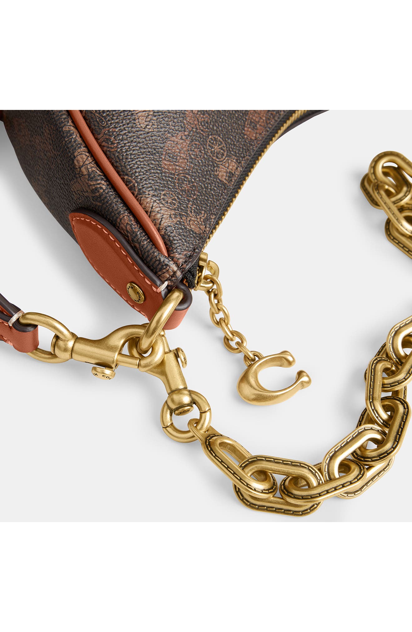 COACH Horse & Carriage Coated Canvas Shoulder Bag, Alternate, color, 