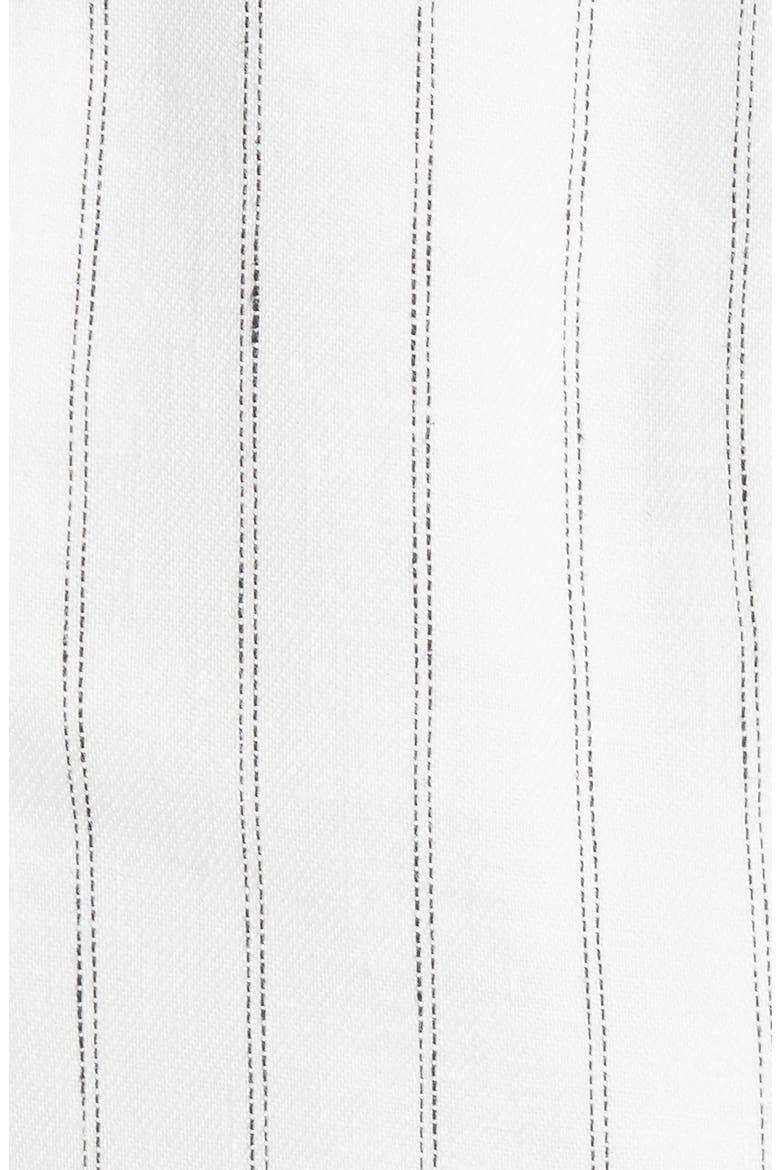 Lexington Stripe Linen Blend Blazer, Alternate, color, BLKWHPINST