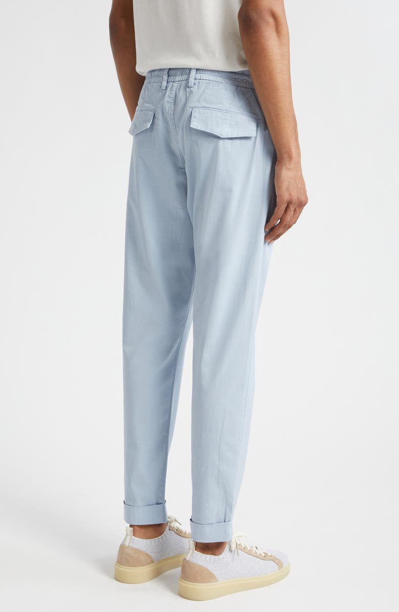 Eleventy Drawstring Waist Stretch Cotton Pants, Alternate, color,