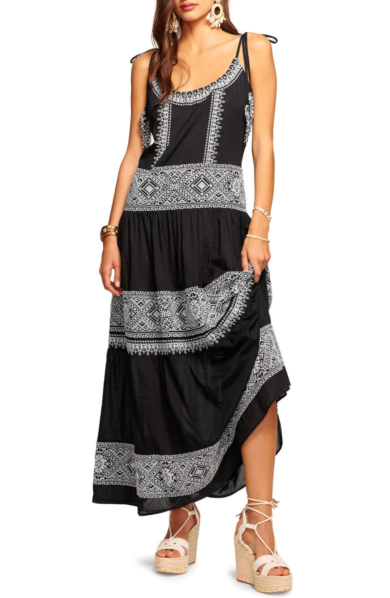 Ramy Brook Lexie Embroidered Cotton Cover-Up Dress, Main, color, 