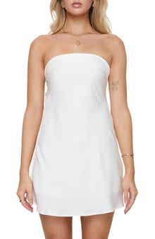 Phillipa Strapless Satin Minidress