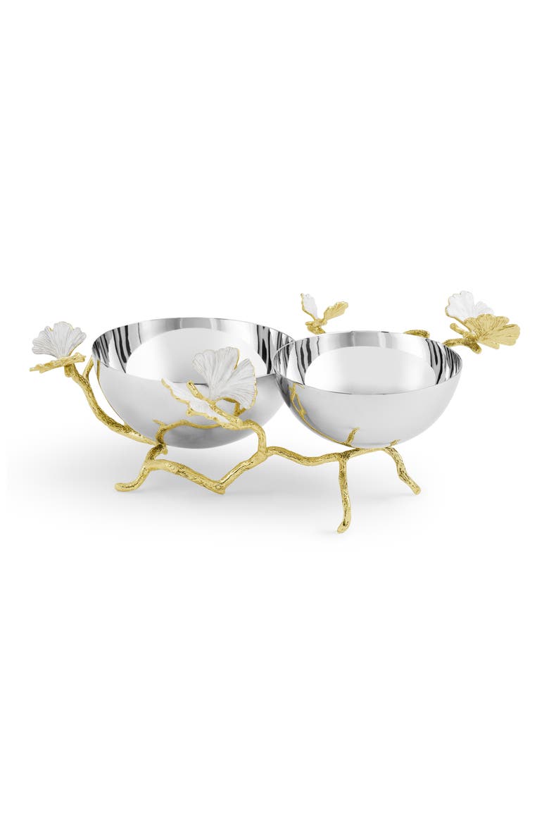 Butterfly Ginkgo Double Dish, Main, color, NO COLOR