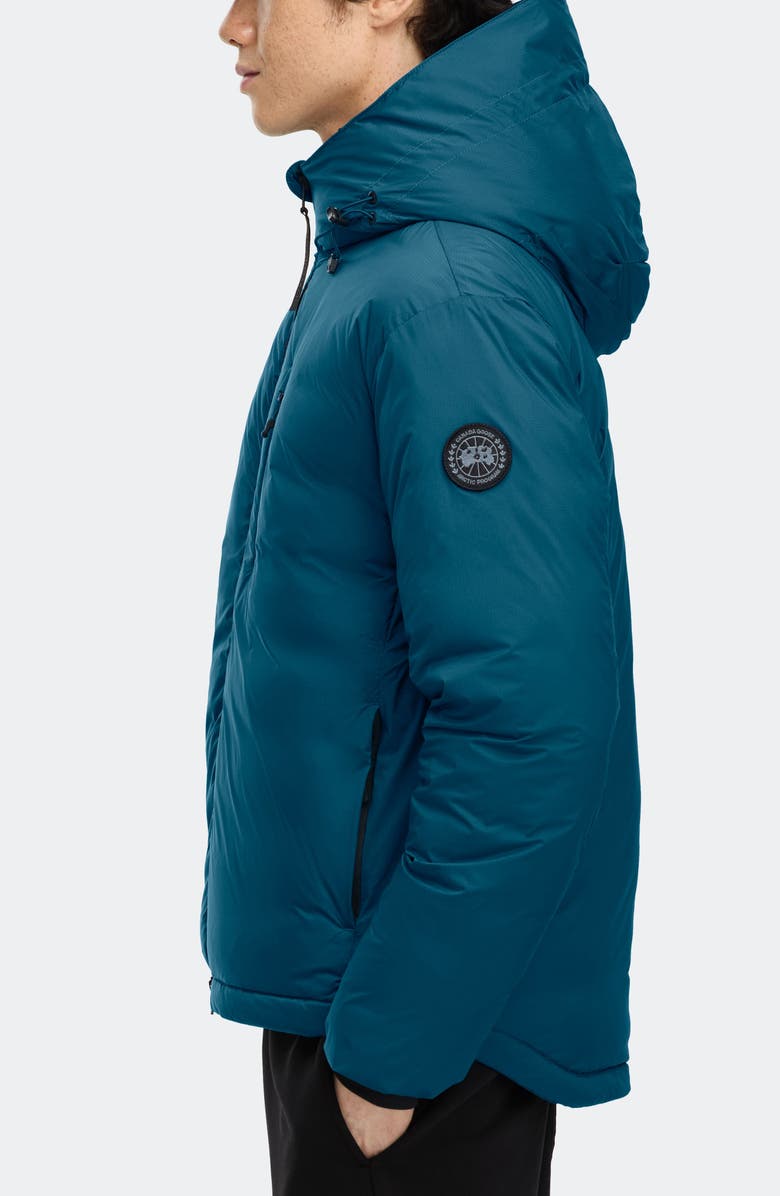 Canada Goose Lodge Packable Down Hooded Jacket, Alternate, color, Guard Blue - Bleu Garde
