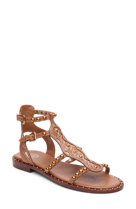 Chloe Daniella Suede Fringe Accent T-Strap Sandals shops