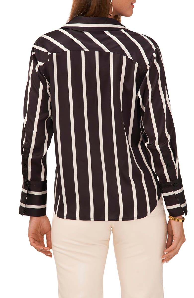 Vince Camuto Stripe Satin Shirt, Alternate, color, 