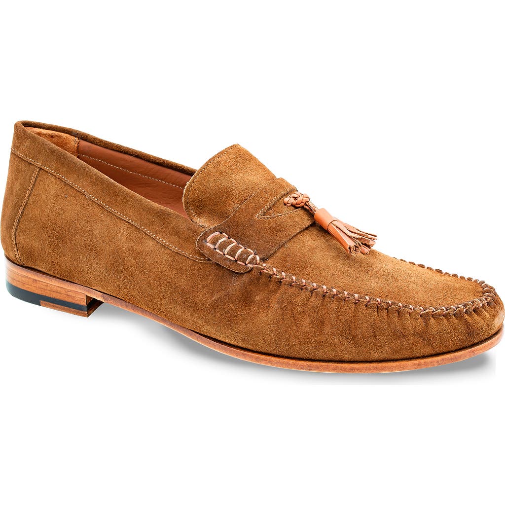 Mezlan Tassel Moc Toe Loafer in Chestnut at Nordstrom Rack, Size 13