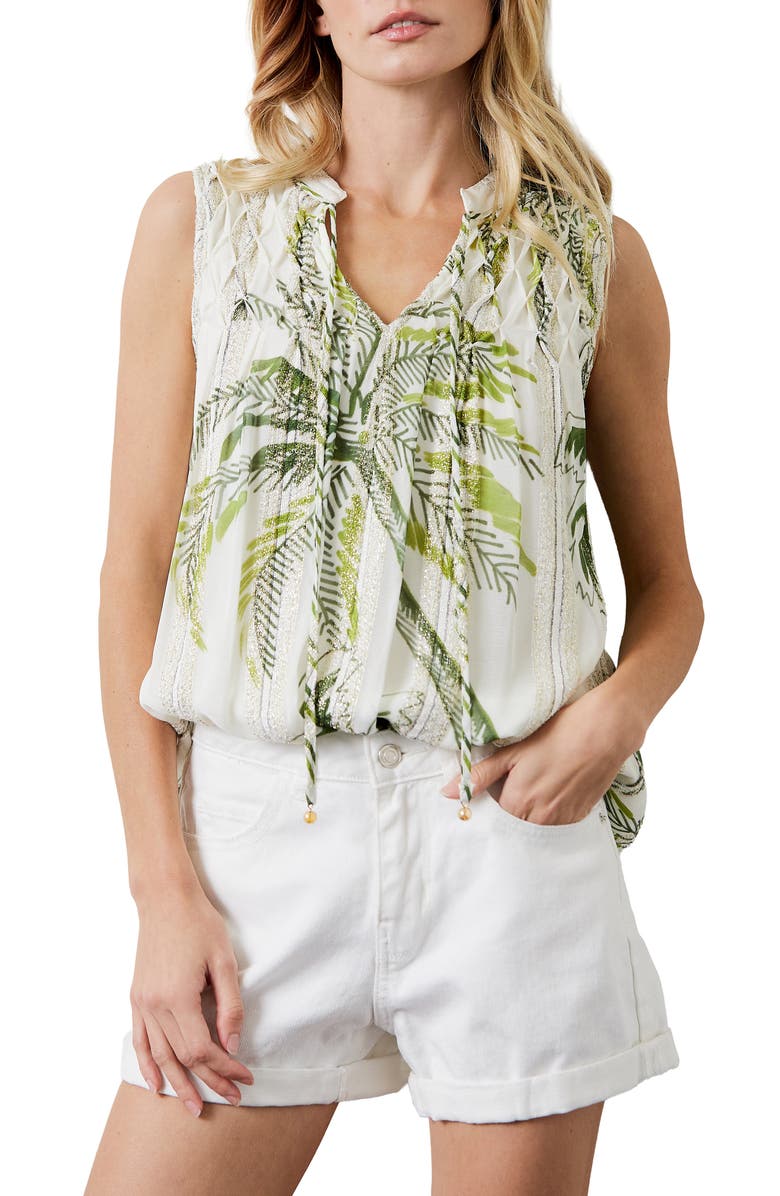 CIEBON Palmira Sleeveless Top, Main, color, Cream