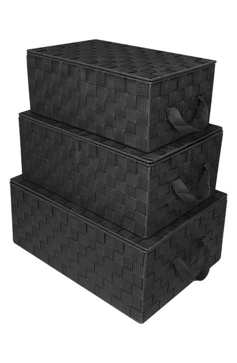 Weave 3-Piece Stacking Basket Set