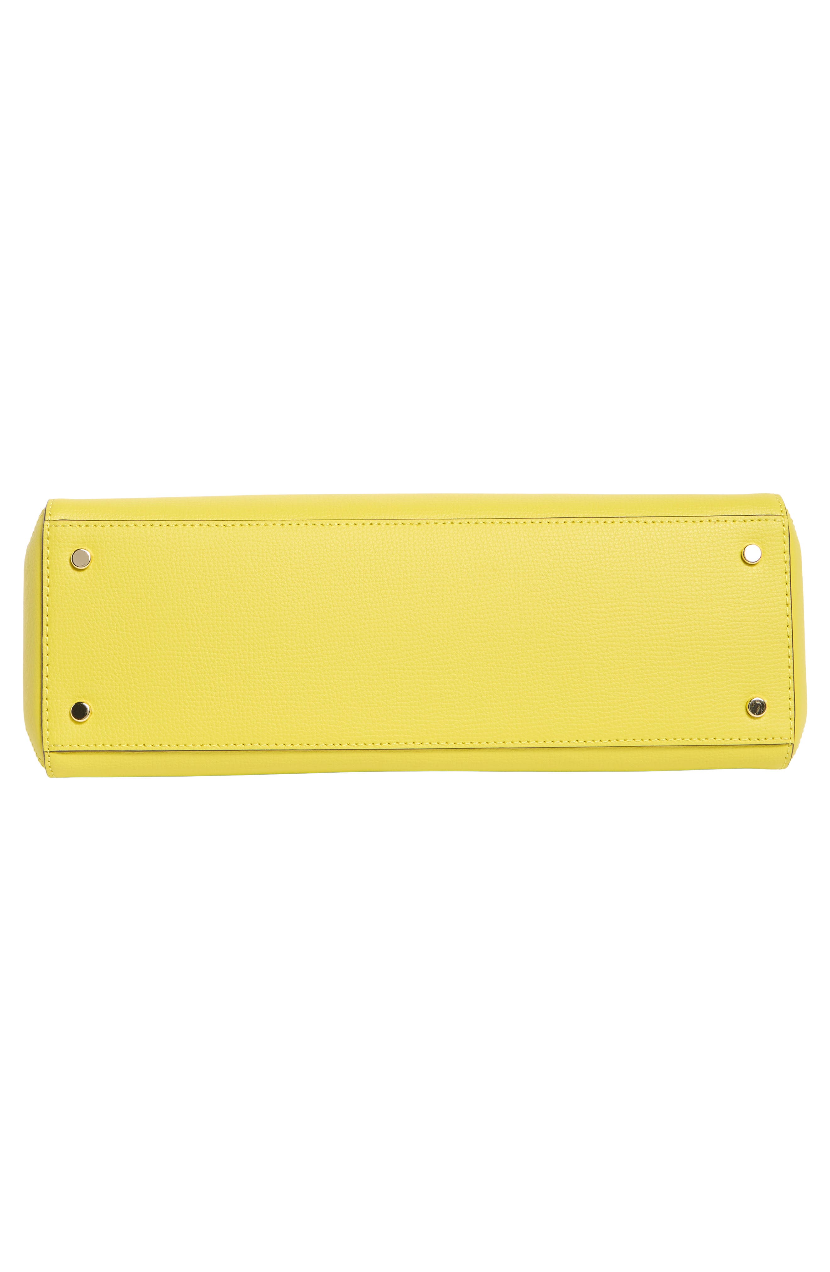 phoebe refined grain leather handbag, Alternate, color, ARNICA